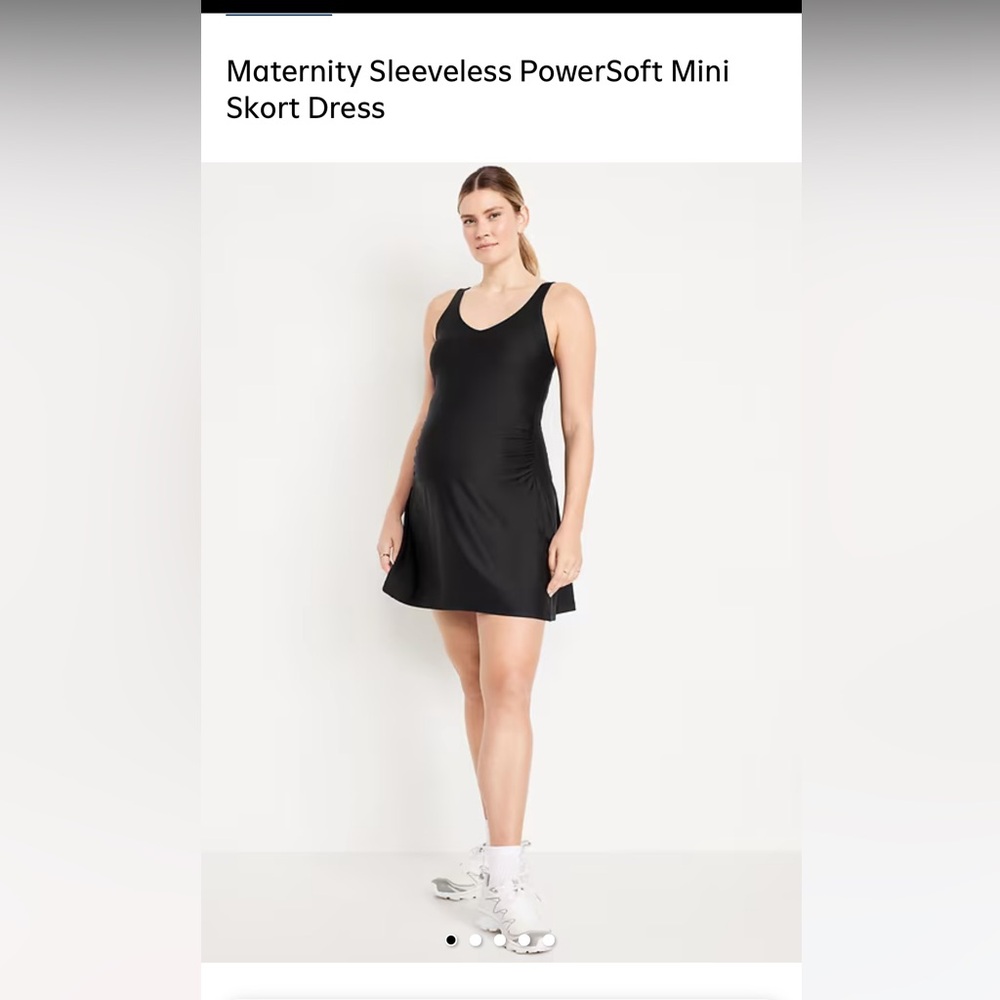Bundle of 4 old navy maternity workout 1 dress and. 3 workout skorts